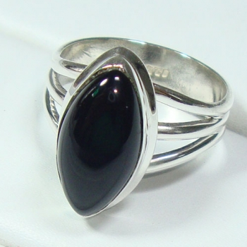 925 silver split band marquise stone ring